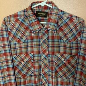 1960’s Roebucks Vintage Western Pearl Snap Shirt, Sears